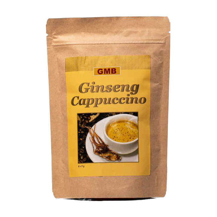 GMB Ginseng cappuccino z.suiker (met magere koemelk) 8x11g